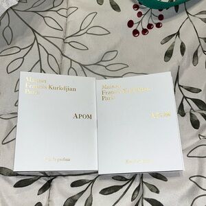 New (2) Maison Francis Kurkdjian APOM Eau de Parfum, Sample, 0.06 Fl oz/2 ml x2